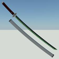 Demon slayer sanemi shinazugawa sword katana kimetsu no yaiba. Demon Slayer Sanemi Shinazugawa Sword 3d Print Model 3