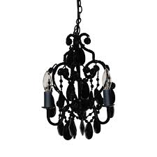 Tadpoles 3 Light Black Onyx Mini Chandelier Cchapl020 The Home Depot
