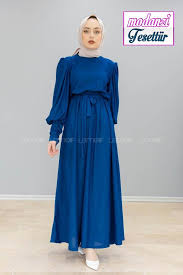 Lamelif Balon Kol Prenses Elbise Indigo Lamelif Elbise Modelleri 2020 2020 Elbise Maksi Elbiseler Elbise Modelleri