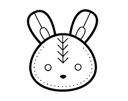 Cat colouring pages activity village. Easter Bunny Face Coloring Page Coloringcrew Com