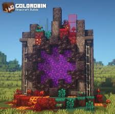 Nether Portal Design Newblocks 1 16 Tutorial In 2020 Minecraft Farm Amazing Minecraft Minecraft Creations