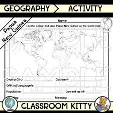 Walking with ghosts in papua new guinea: Papua New Guinea Fact File Worksheet By Classroom Kitty Tpt
