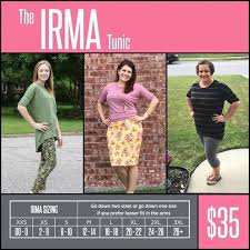 Lularoe Size Chart Irma Www Bedowntowndaytona Com