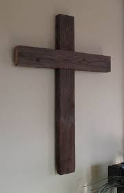 Large Wooden Rustic Wall Cross From Reclaimed Barn Wood Wall Crosses Wooden Cross Rustic Wall Cross