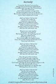 Already Poems By Famous Poets Poems Feelings
