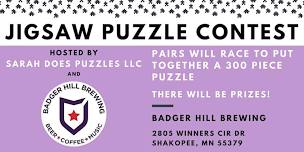 Pairs Jigsaw Puzzle Contest at Badger Hill Brewing