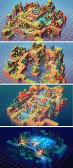 Isometric Pack 3d Modular Blocks Of Surfaces 5 Tiles Multiplied By 8 Combinations A Variety Of Ma Game Level Design Isometric Art Environment Concept Art
