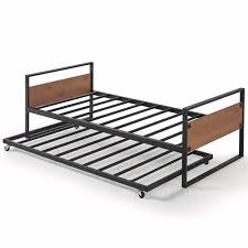 Zinus paige compack 7 metal heavy duty bed frame, twin. Zinus Ironline Single Twin Daybed And Trundle Bed Frame Set Bunnings Australia