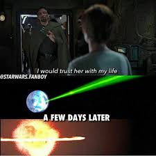 Your Lightsabers Will Make A Fine Addition To My Collection Gif Idk If I M Laughing Or Crying Star Wars Humor Star Wars Memes Star Wars Universe