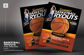 Basketball Tryouts Flyer Templates Flyer Template Basketball Tryouts Flyer