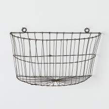 half moon wire wall basket in garden outdoor planters at terrain baskets on hanging tomatoes