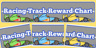 24 Bright Race Track Reward Chart