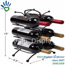 Browse our many styles of metal wine rack displays including modern metal wine racks by vintageview. Large Capacity Countertop Metal Wine Bottle Rack China Home Use Wine Rack And Small Portable Wine Holder Price Made In China Com