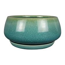 Maybe you would like to learn more about one of these? Trendspot 10 Inch Geo Ceramic Bowl Planter Aqua The Home Depot Canada