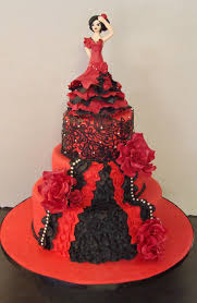 Birthday Cake In Spanish Spanish Dancer Cake Birthday Cakes Dancer Cake Doll Cake Cake