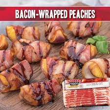 Bacon Wrapped Peaches Recipe Bacon Wrapped Bacon Recipes
