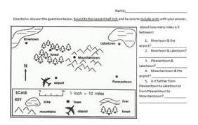 Map Scale Practice Quiz Social Studies Maps Middle School Maps Map Skills