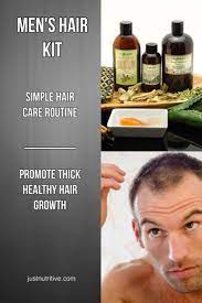 Men S Hair Kit Hair Care Routine Thicker Healthier Hair Hair Kit