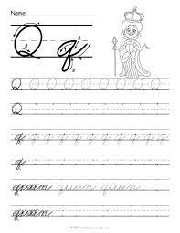Maybe you would like to learn more about one of these? Free Printable Cursive Q Worksheet Cursive Letters Worksheet Cursive Q Cursive Handwriting Worksheets
