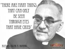 Dear Friends: Today (March 24), the Church celebrates the life and witness  of Archbishop Oscar Romero, Archbishop of El Salvador. Romero grew into his  role with a deepening spirituality that understood God's