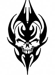 Skull Skeleton Tribal Art Car Wall Window Truck Vinyl Decal Sticker 3 8 X 7 Tribal Tattoo Designs Tribal Tattoos Skull Tattoo Design