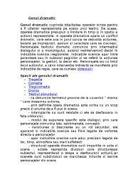 Genul Dramatic Trasaturi Si Argumentare