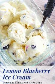 Blueberry Ice Cream Recipe With Lemon Curd Home Plate Recipe Blueberry Ice Cream Recipe Blueberry Ice Cream Homemade Ice Cream Recipes
