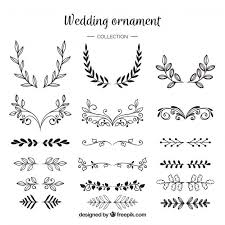 The new designs will be published daily. Download Pack Of Wedding Ornaments With Ink For Free Clipart Black And White Floral Border Design Pink And White Background
