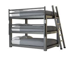 The size of a queen bunk bed is 80 in. Full Triple Bunk Bed Adultbunkbeds Com