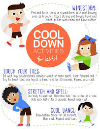 To gradually bring to a close. 23 Cool Down Activities For Kids Exercise For Kids Activities For Kids Cool Downs