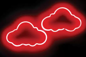 We have 69+ amazing background pictures carefully picked by our community. Neon Clouds Red On Black Canvas Art Print By Hailey Carr Icanvas