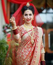 Nepali Wedding Tradition Nepal Marriage Bride Makeup Simple Saree Dress Bridal Outfits Bridal Wear Indian Wedding Photography Couples