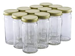 Extra large decorative glass storage jar with lid: Nms 4 Ounce Glass Tall Straight Sided Spice Canning Paragon Jars Case Of 12 With 48mm Gold Lids North Mountain Supply