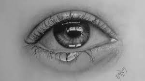 Even for the purpose of practicing how to draw hair you should draw it with head so you get a feeling how hair, face, eyes and so on work together, so that your real drawings have a realistic and good looking outcome. How To Draw Shade A Realistic Eye With Tears By Pencils Time Lapse Naveen Verma Art Youtube