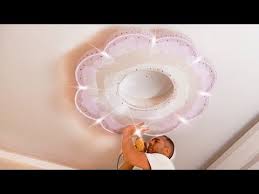 gypsum board ceiling design with a rose youtube paper flowers ceiling design gypsum