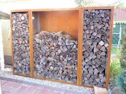 Kaminholzregal Metall 1 9m X 1 5 M X 0 35 M Oberflache Edelrost Kaminholzregal Brennholzregal Kaminholz