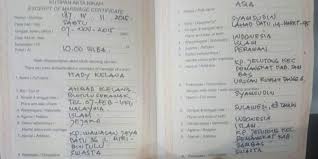 Download contoh blangko formulir pengumuman nikah model n9 berdasarkan sk dirjen bimis no 473 tahun 2020 yang ditetapkan pada tanggal 1 juli tahun 2020 dan berlaku semenjak ditandatangani penetapannya. Pasangan Warga Indonesia Malaysia Ini Menikah Pakai Buku Nikah Palsu