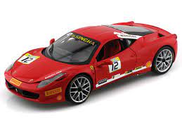 Ferrari 458 challenge hot wheels. Ferrari 458 Challenge Racing 12 Red 1 18 Scale Diecast Car Model By Hot Wheels Bct89