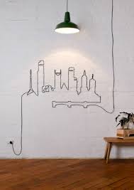 Decoration Murale A L Aide De Cables Electriques Deco Idee Deco Deco Murale