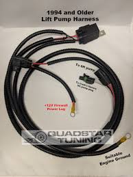 20% off motorcycle h4 headlight telescopic lamp control line high. Lift Pump Relay Harness Quadstar Tuning Llc