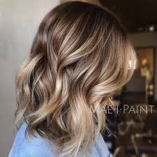 55 Fall Hair Color For Brown Blonde Balayage Carmel Hairstyles Brown To Caramel Balayage Ombre Long Bob When I See All These Fall Hair Colors For Brown Blon Brown Hair With