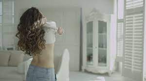 So, take a deep breath and relax. Beautiful Brunette Goes To Look Stock Footage Video 100 Royalty Free 4538984 Shutterstock