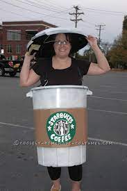 When my daughter saw the finished costume she immediately said how hungry she was and how she wanted a donut! 20 Awesome Homemade Coffee Cup Costumes For All Ages