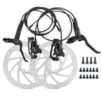Set Di Freni Idraulici Elettrici Power-Off Per E-Bike 800 Mm Anteriore E  1500 Mm Posteriore Leva Della Pinza Del Freno A Disco A 2 Pistoni Per ...