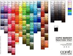 Box Of Colours Hand Coloured Copic Chart Copic Markers Copic Coloring Markers