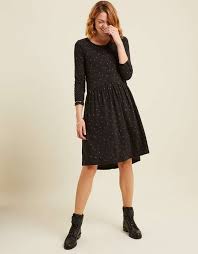 Black Nina Micro Star Dress Dresses Fatface Com Dresses Clothes For Women Star Dress