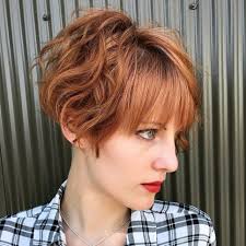 Layered hair with fringe bangs. Best Short Wavy Hair With Bangs Ideas For 2021