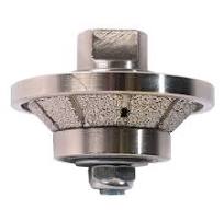 Johnson Tools 65-95mm Stone Edge Profile Vacuum Brazed Diamond Hand Profile  Wheels for Granite Marble