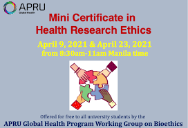 Nurse educator and nurse practitioner certificates. Apru Global Health Mini Certificate Program In Health Research Ethics Apru