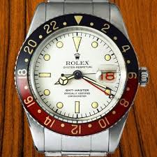 Rolex Gmt Master 6542 Albino Pan Am C 1958 An Ultra Rare White Dial Example Specially Ordered By Pan Am As A Gift To Its Pilot Relojes Rolex Reloj Rolex